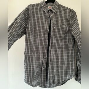 Levi’s Grey Plaid Button Down Shirt